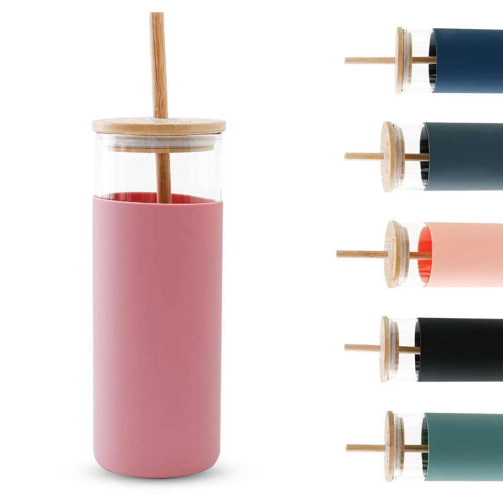 reusable straw coffee glass