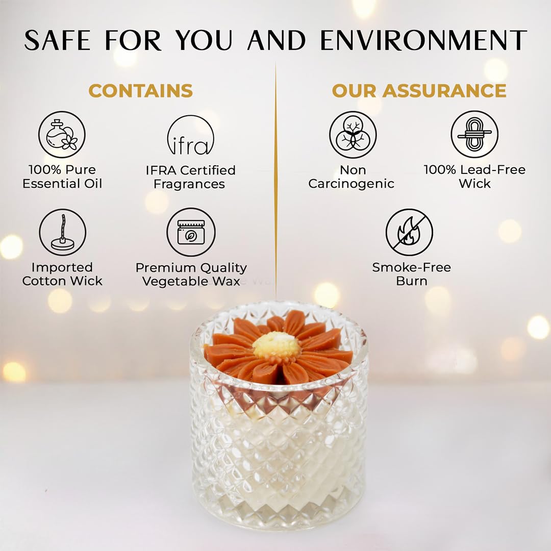 Lumos Aromēa by Artkart | Luxury Coffee Candle | 80 Hr Burn | 140g | 100% Soy Wax | Non-Toxic, Memorable Gift (Brown)