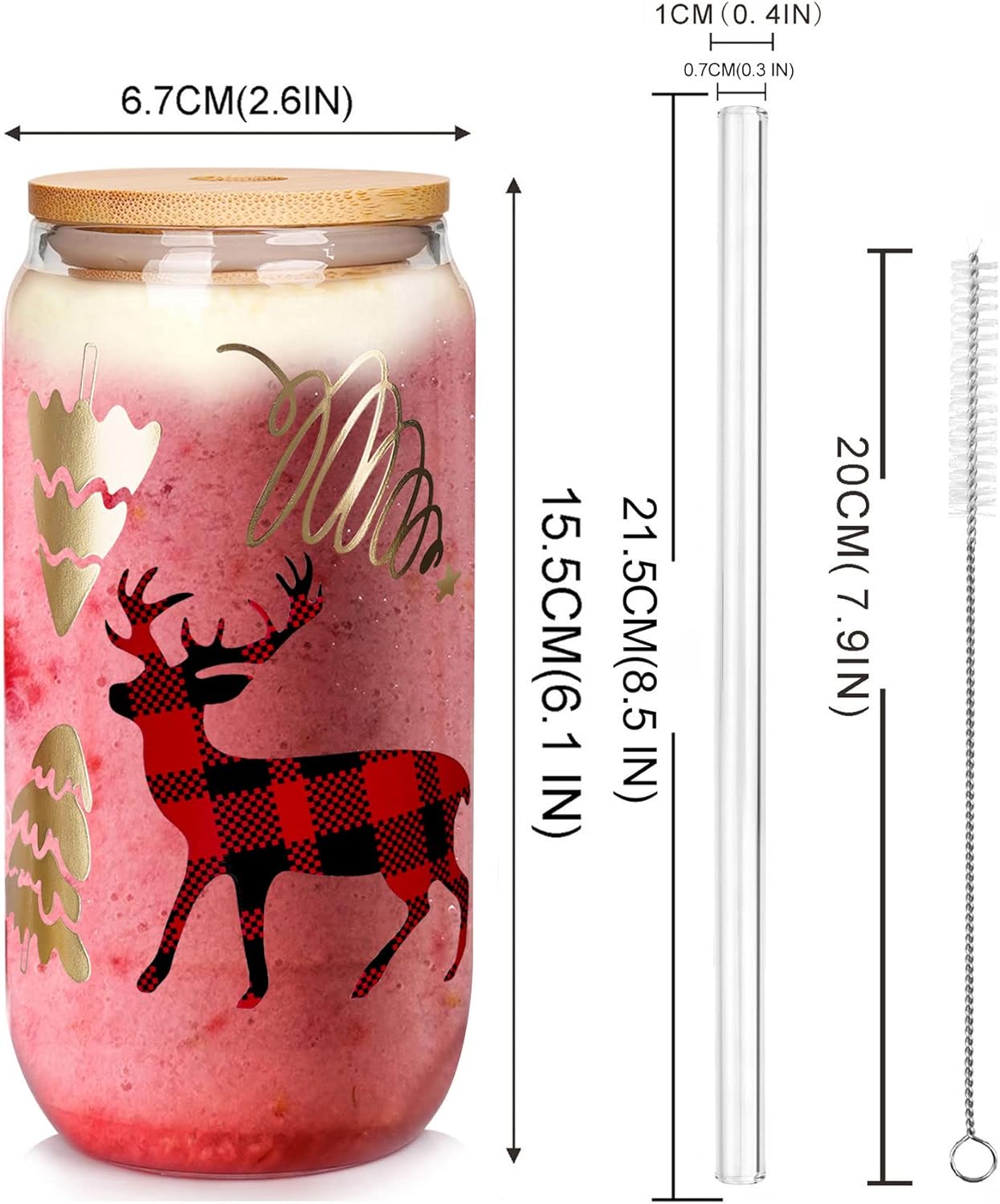 Santa Glass Cups