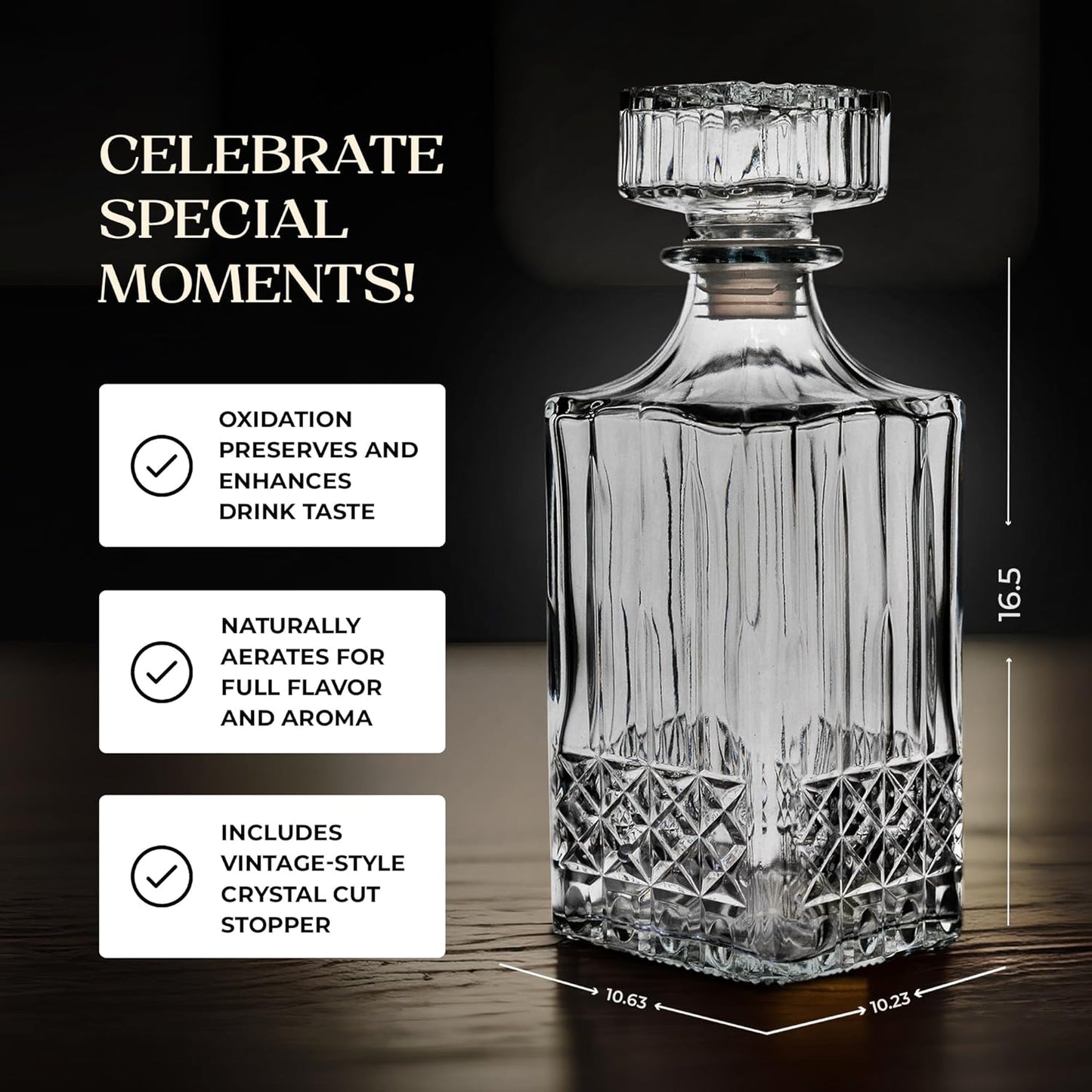 crystal whiskey decanter