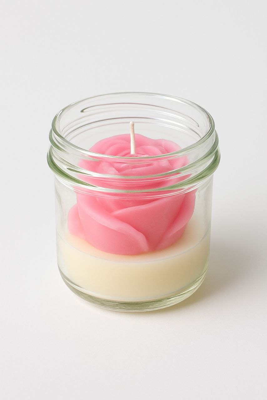 Organic Rose Soy Candle - Clean Burning, Non-Toxic Home Fragrance brightlightcandles