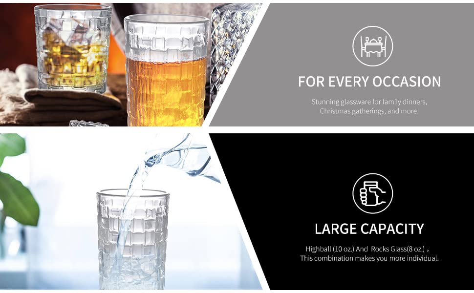 premium juice glass set