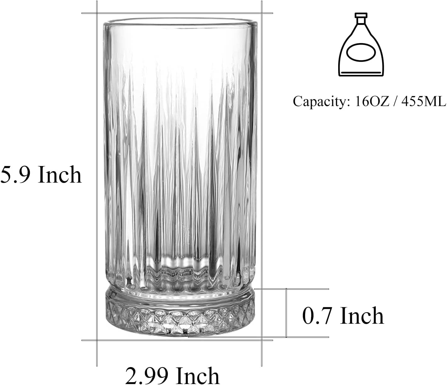 premium juice glass 280ml