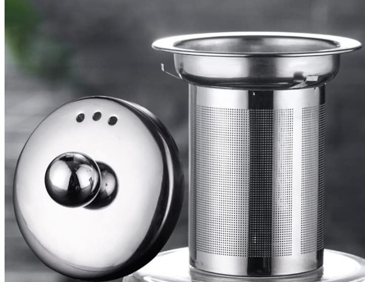 transparent glass teapot for blooming tea