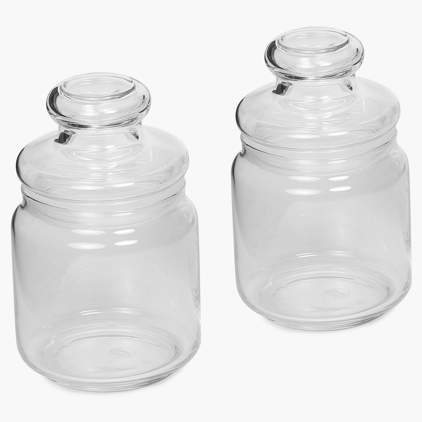 Set of 2 Glass Pop Jars - 500ml