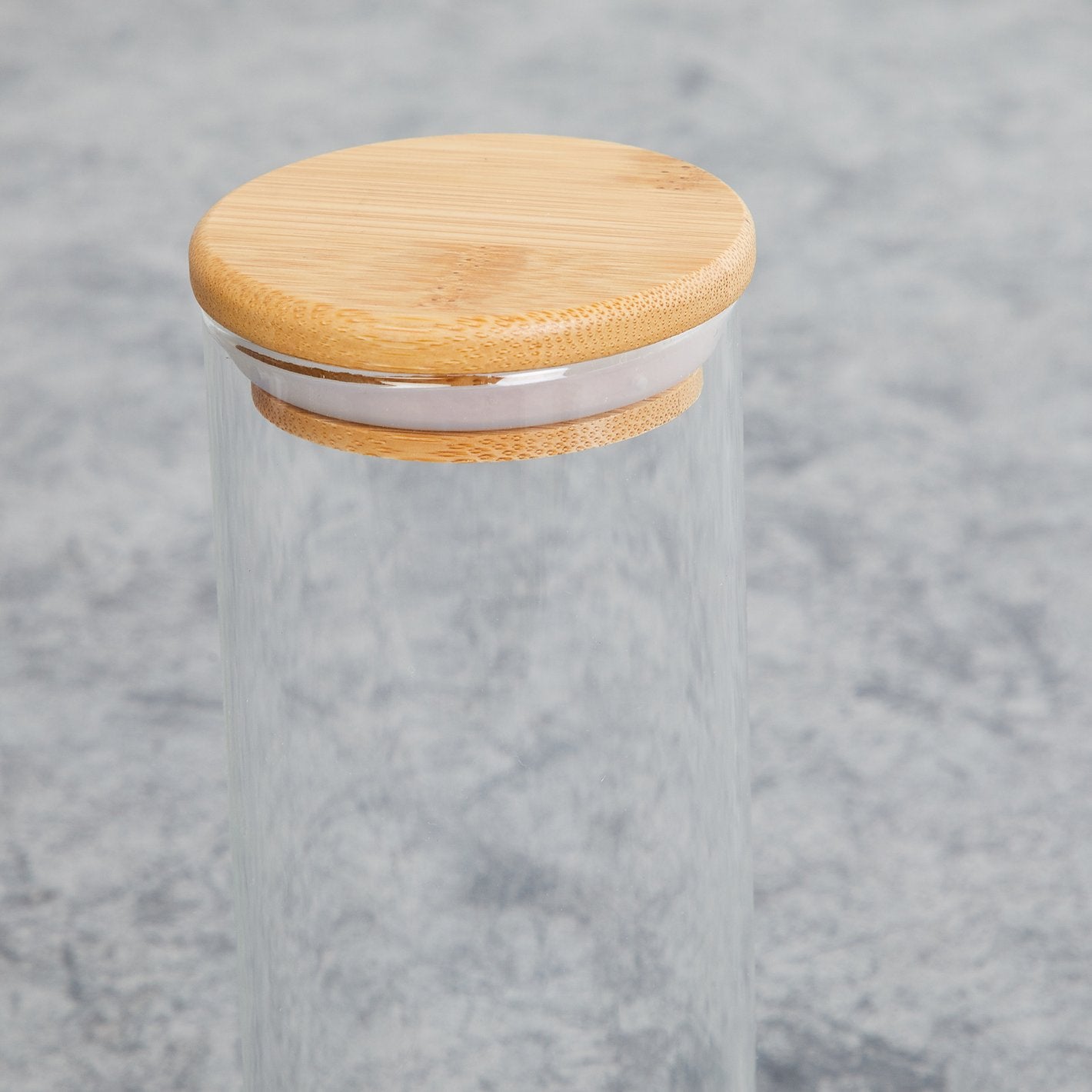 Borosilicate Jar with Bamboo Lid - 450ml 1pis