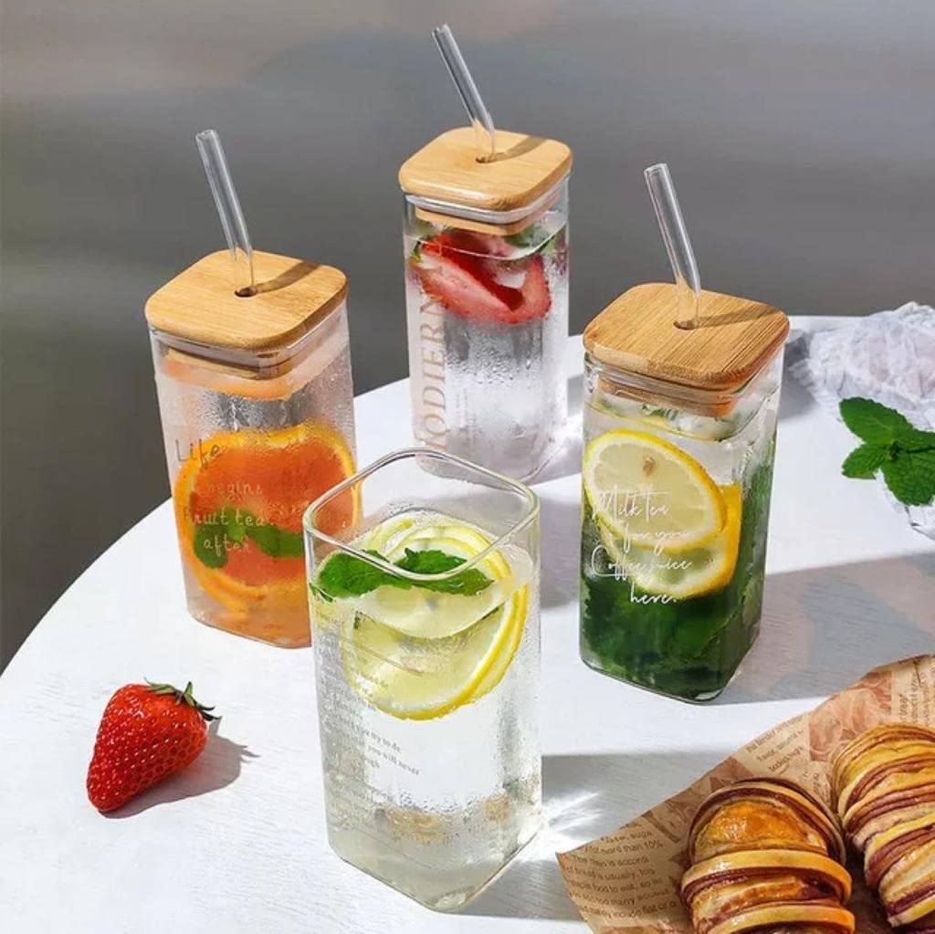 385ml iced coffee glass tumbler