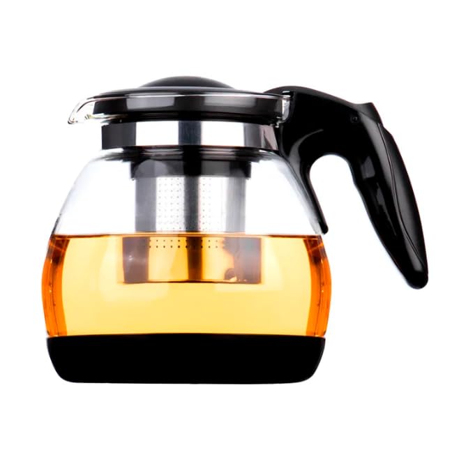Glass Tea Making Pot Set – Elegant 5-Piece Tea Set with 1000ml Large Teapot and 140ml Cups – Heat-Resistant Glass Kettle for Green Tea, Herbal Infusions, and Everyday Brewing