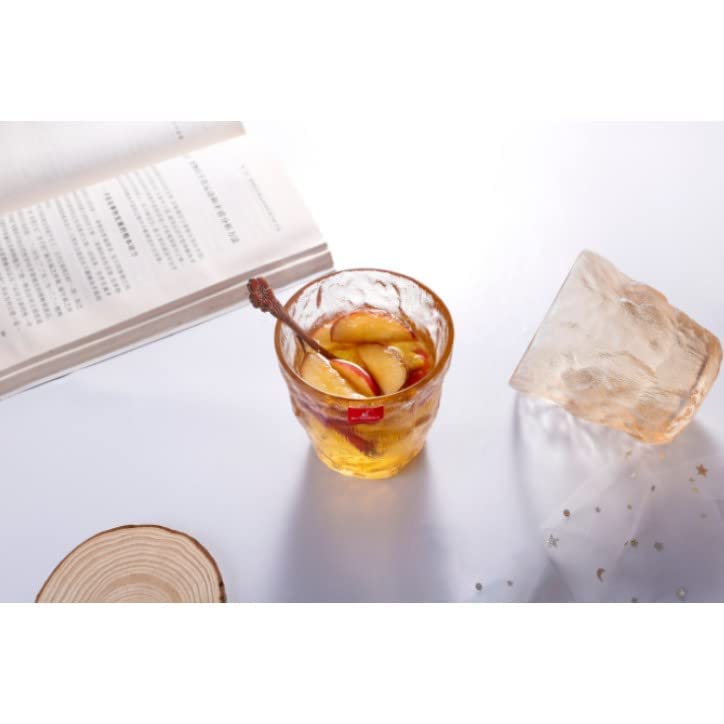 Texture Whiskey Glass HQ 298ML 6PCS Bar Bourbon Whisky Old Fashioned Pattern Water Cup Frosted Clear Beer for Drinking Bourbon, Whisky, Scotch, Cocktails