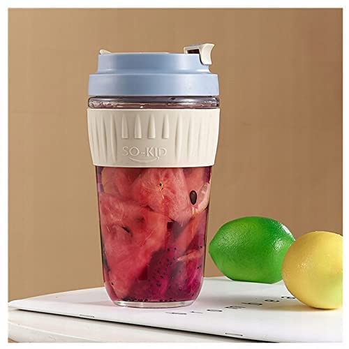 Glass Reusable Sipper Bottle with Sleeve Glass Coffee Mug with Silicone Straw and Leakproof Lid Tumbler for Coffee,Tea, Milk Beverages