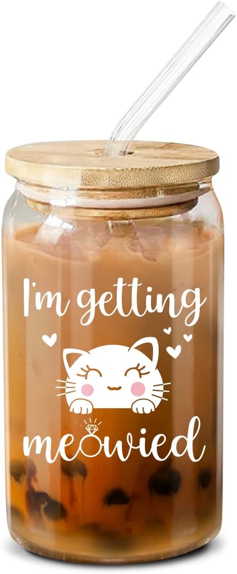 Bridal Shower Gifts - Wedding Gifts For Bride - Bride To Be, Bachelorette Gifts, Engagement Gifts For Women - Bride Gifts For Bride To Be, Fiancee, Wifey, Her - 16 Oz Coffee Glass