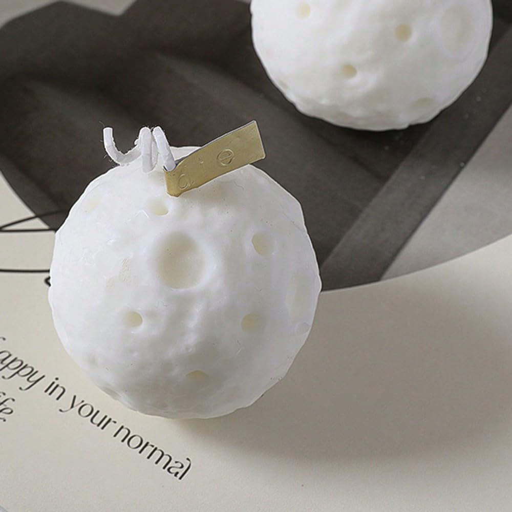 Moon Round Shape Scented Candle, Home Decor Candle, Scented Candle Party Christmas Home Decoration Gifts Room Decor