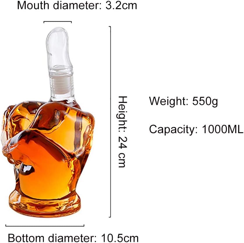 Middle Finger Novelty Whisky Decanter by The Wine Savant, for That Someone You Love!