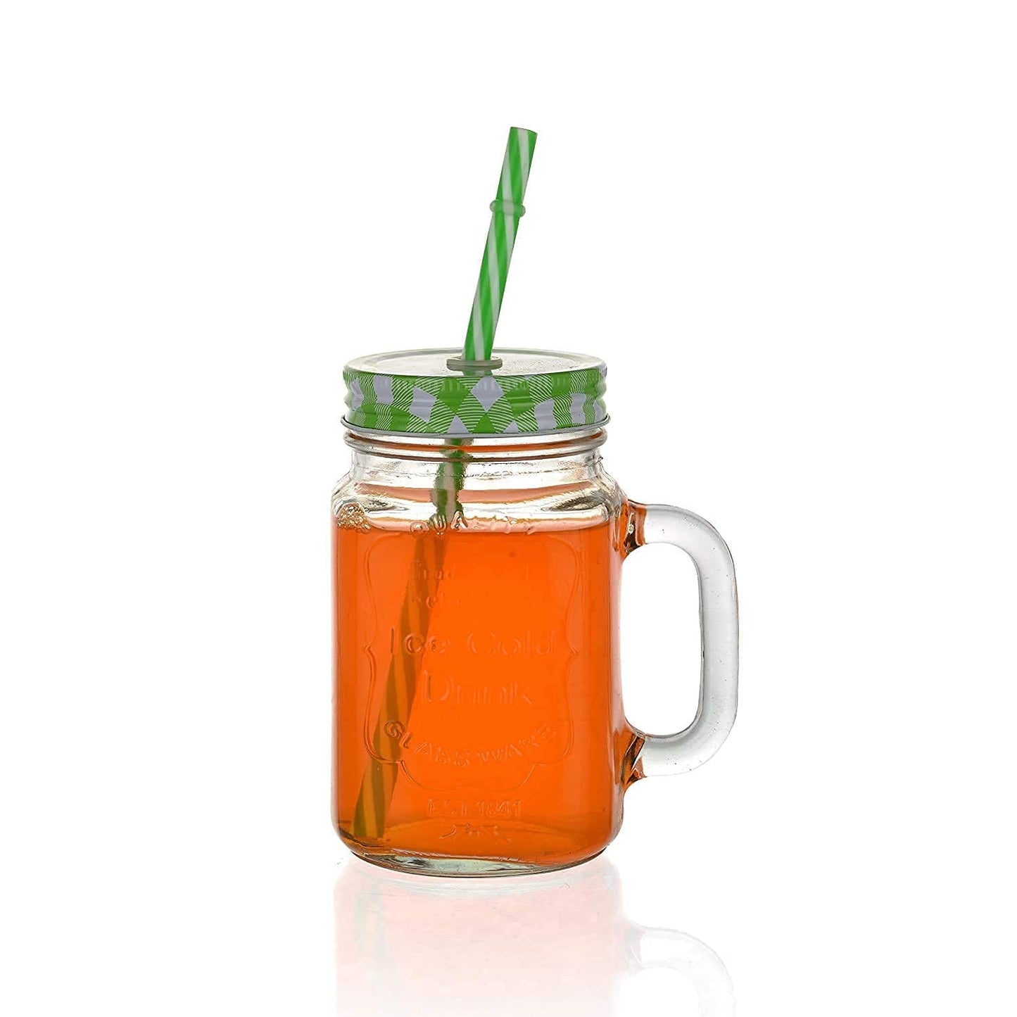 Mug with Straw and lid Coffee Cup Sipper Glass with Straw Mug with Straw Coffee Cup with lid Tumbler with Straw Glass Sipper with Straw (Coffee Cup) (Mason jars.pack of 2)