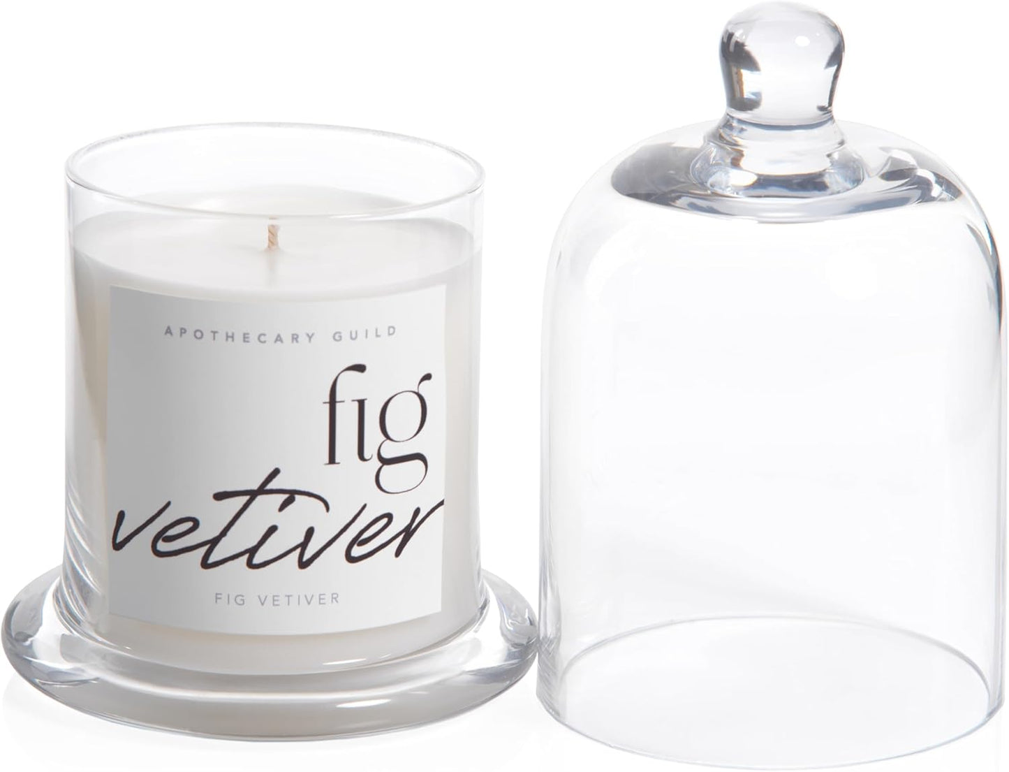 Scented Jar Candle with Glass Cloche, 10.19 oz