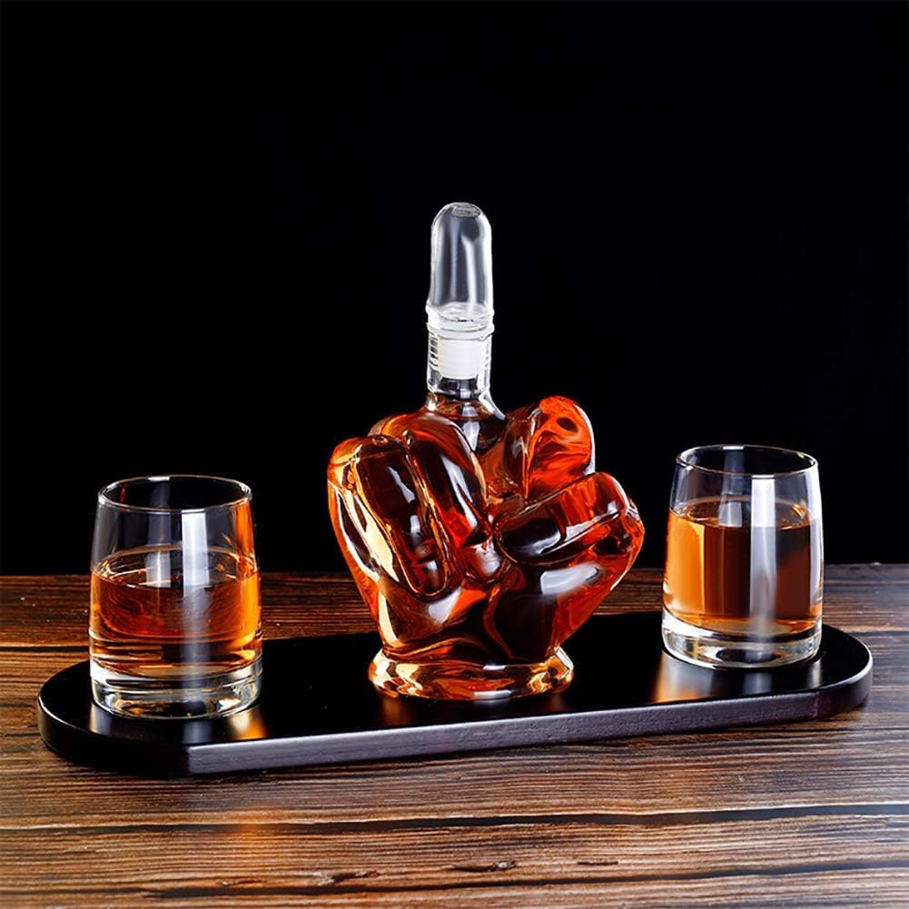 Middle Finger Novelty Whisky Decanter by The Wine Savant, for That Someone You Love!