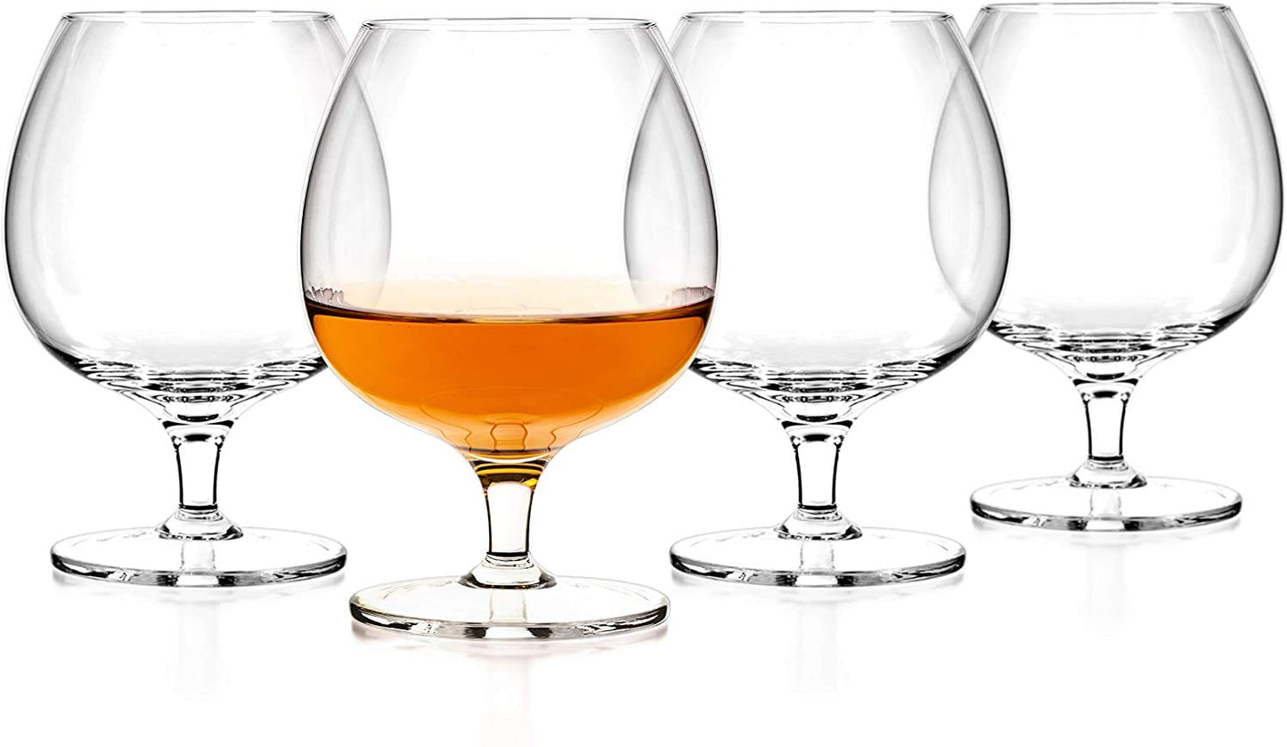 Brandy Glasses 250 ML Ultra-Elegant Design – Perfect Size for Brandy, Cognac Great for Spirits Drinks - Bourbon - Wine Pack of (Pack of 4)