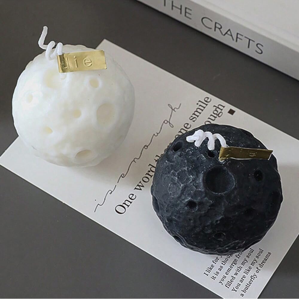 Moon Round Shape Scented Candle, Home Decor Candle, Scented Candle Party Christmas Home Decoration Gifts Room Decor