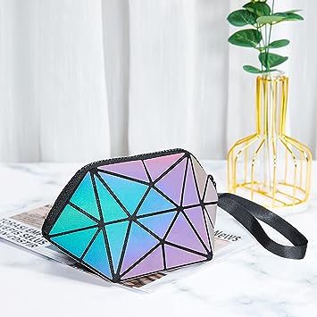 Luminous Purse  Holographic Reflective Bag Women Handbags Reflective Purse Mini purse Geometric bag Flash Light Purse Clutch Bag