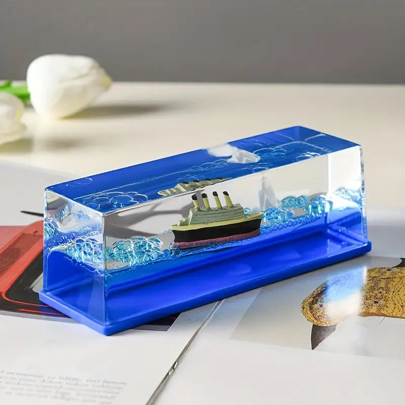 Titanic Cruise Ship Model Decorative Paperweight, Ship Home Decor - Never Sinking Cruise Ship Decorative Car Display Cases & Gifts