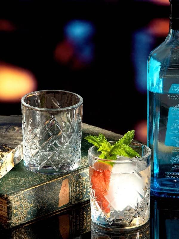Chal Bhai timeless glass tumbler set 4 pieces 300ml clear drinking glasses