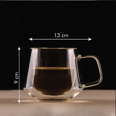 Glass coffee mugs, diamond insulated mug with handle