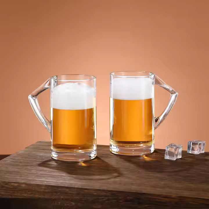 BEER MUG TRIANGLE with HANDLE 430ML