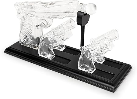Whiskey Gun Decanter & Glasses Set