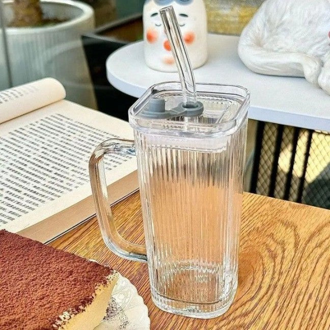 GLASS DRINKING MASON JAR HANDLE LINING