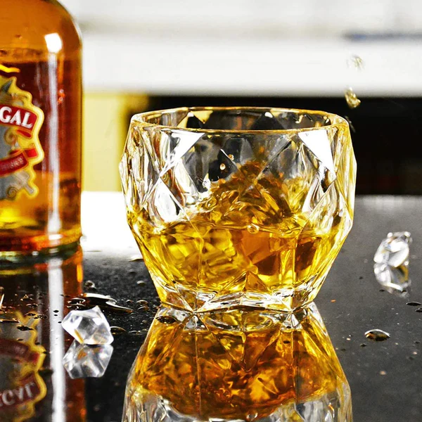 Premium Diamond Cut Whiskey Glass India
