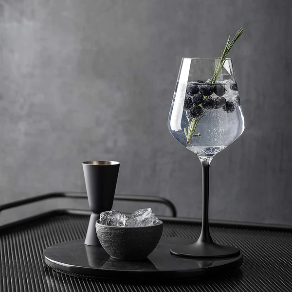black wine glass set