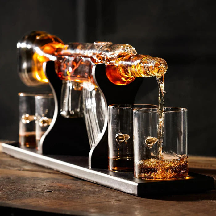bullet whiskey glass set