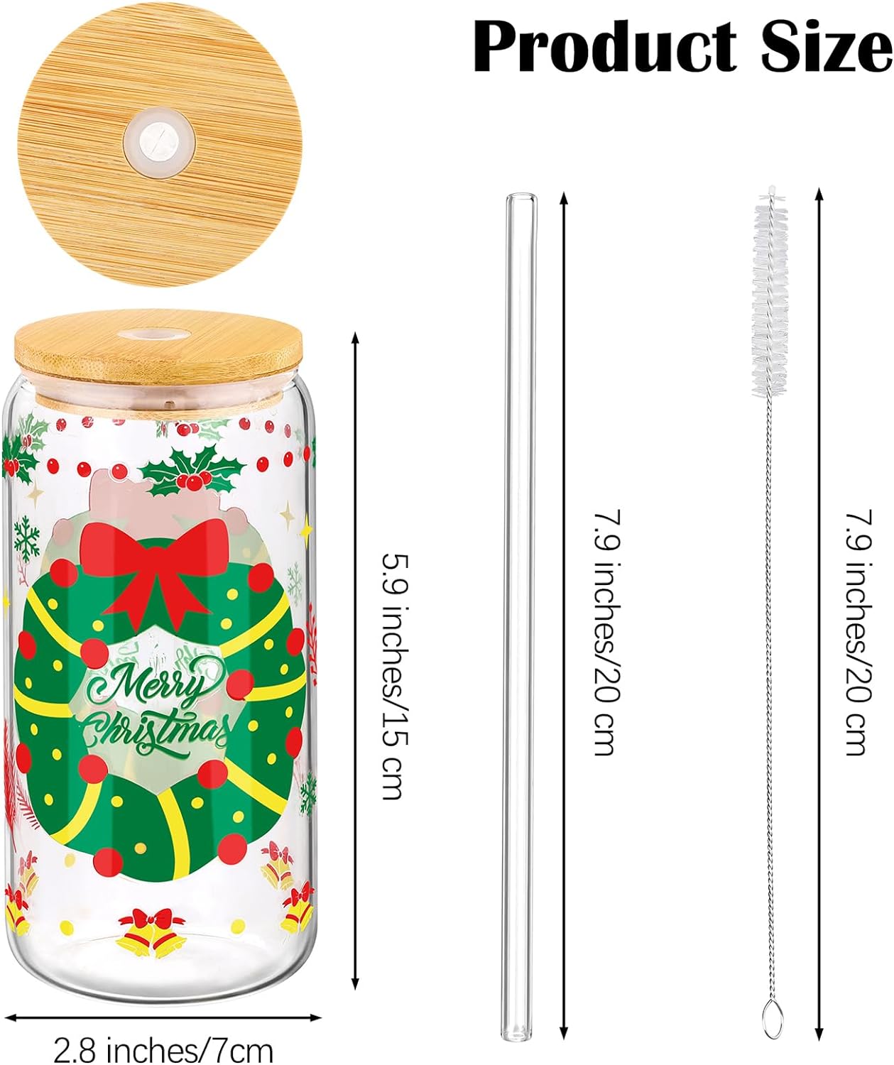 chalbhai christmas glass tumbler set