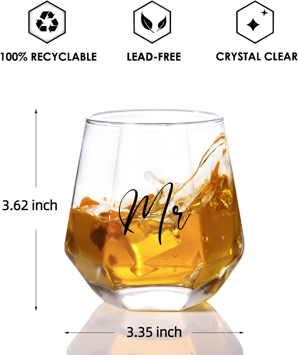chalbhai couple glass gift set