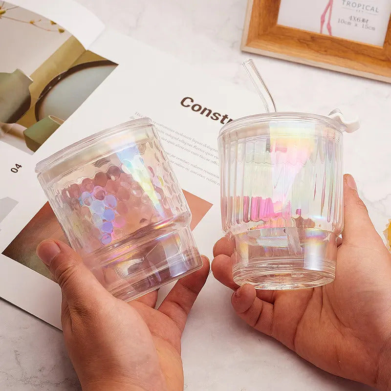 chalbhai holographic glass tumbler