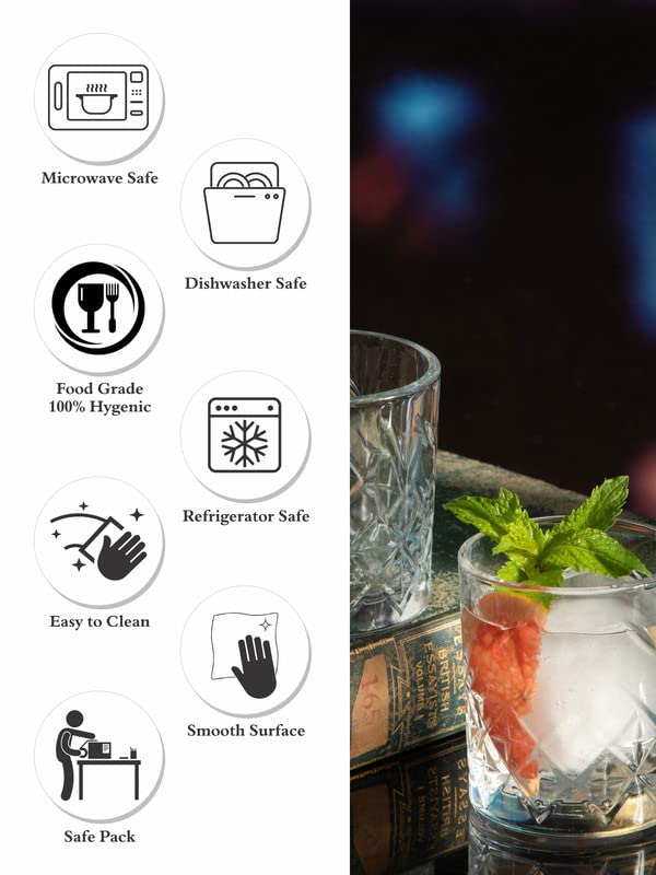clear glass tumblers