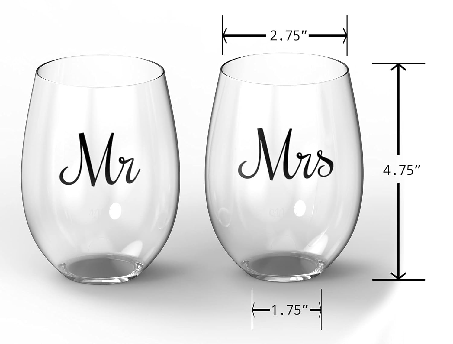 couple wine glass gift set