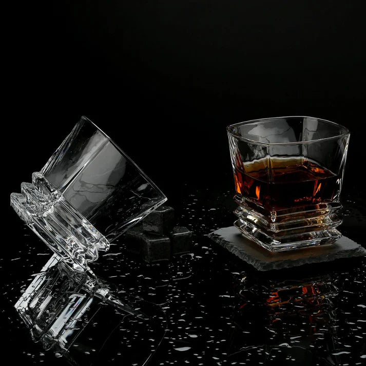 crystal clear whiskey glass