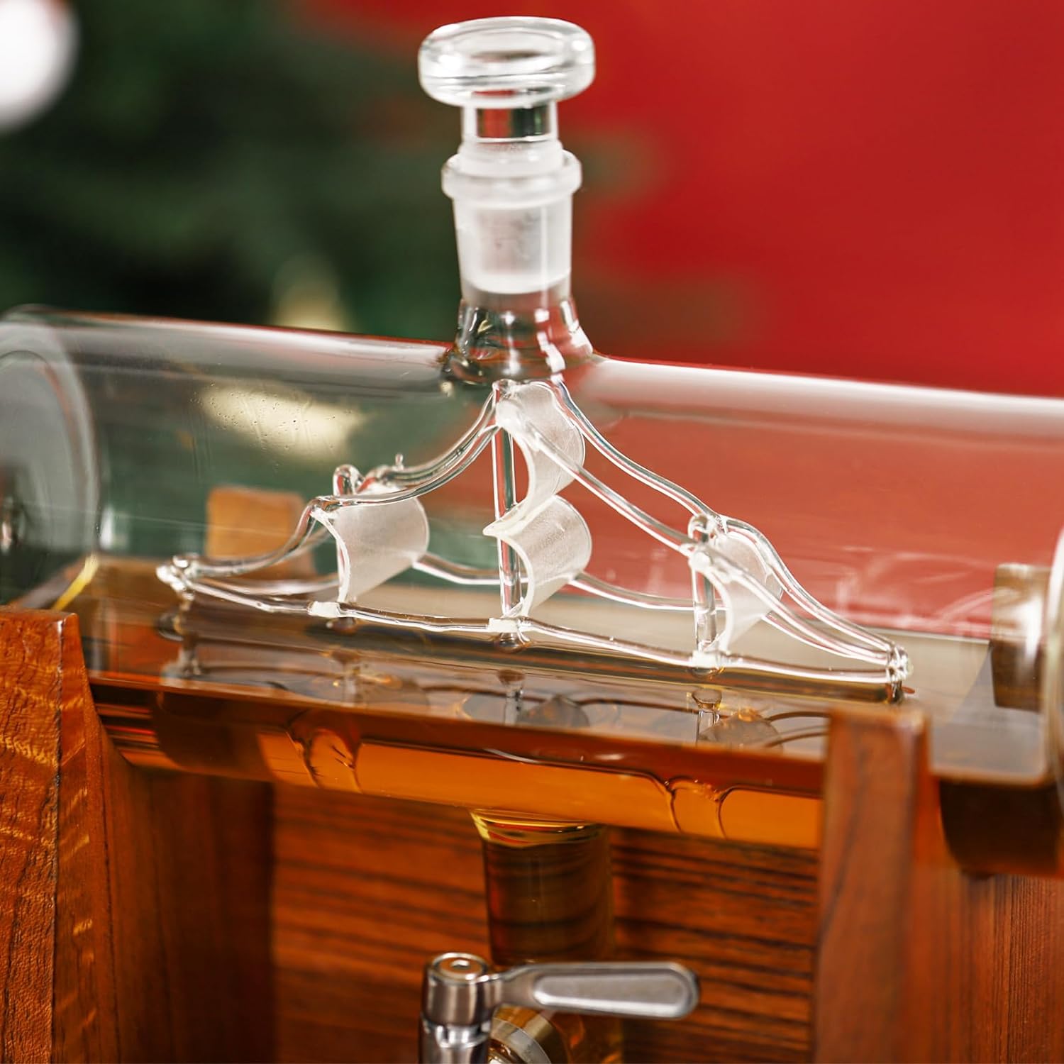 crystal decanter with glasses