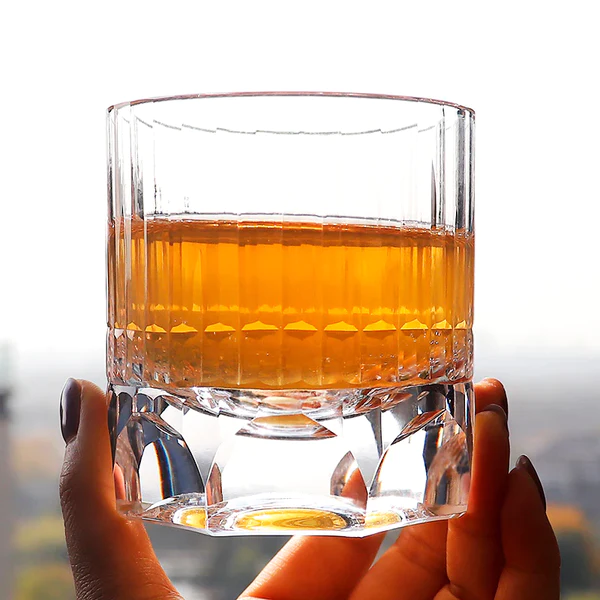 crystal drinking glass