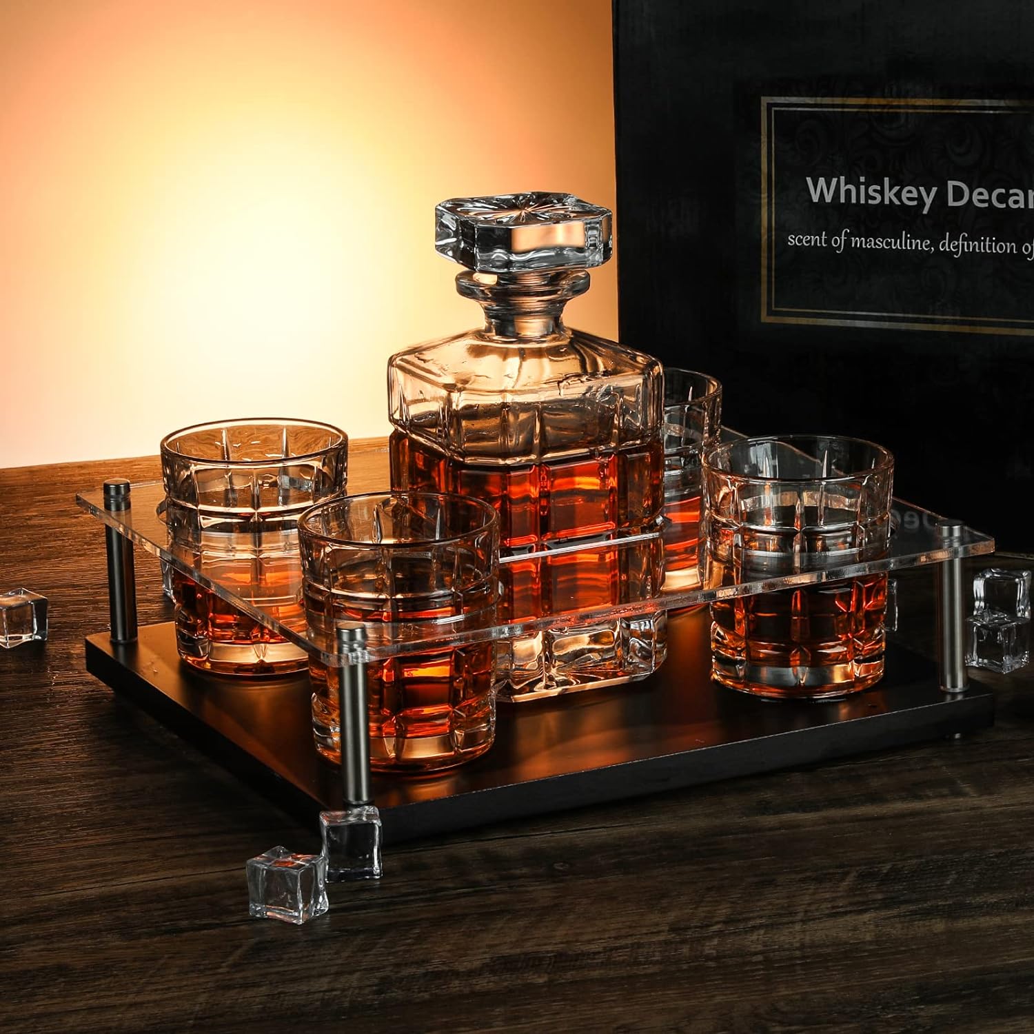 crystal whiskey decanter