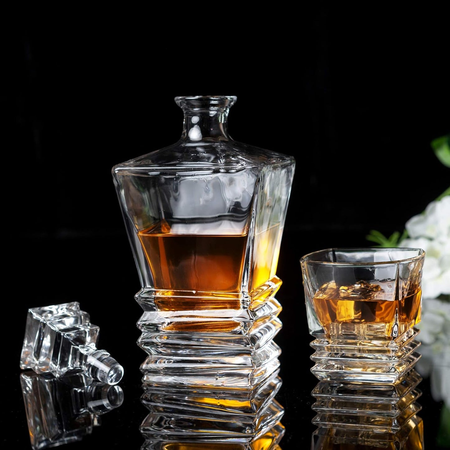 crystal whiskey decanter
