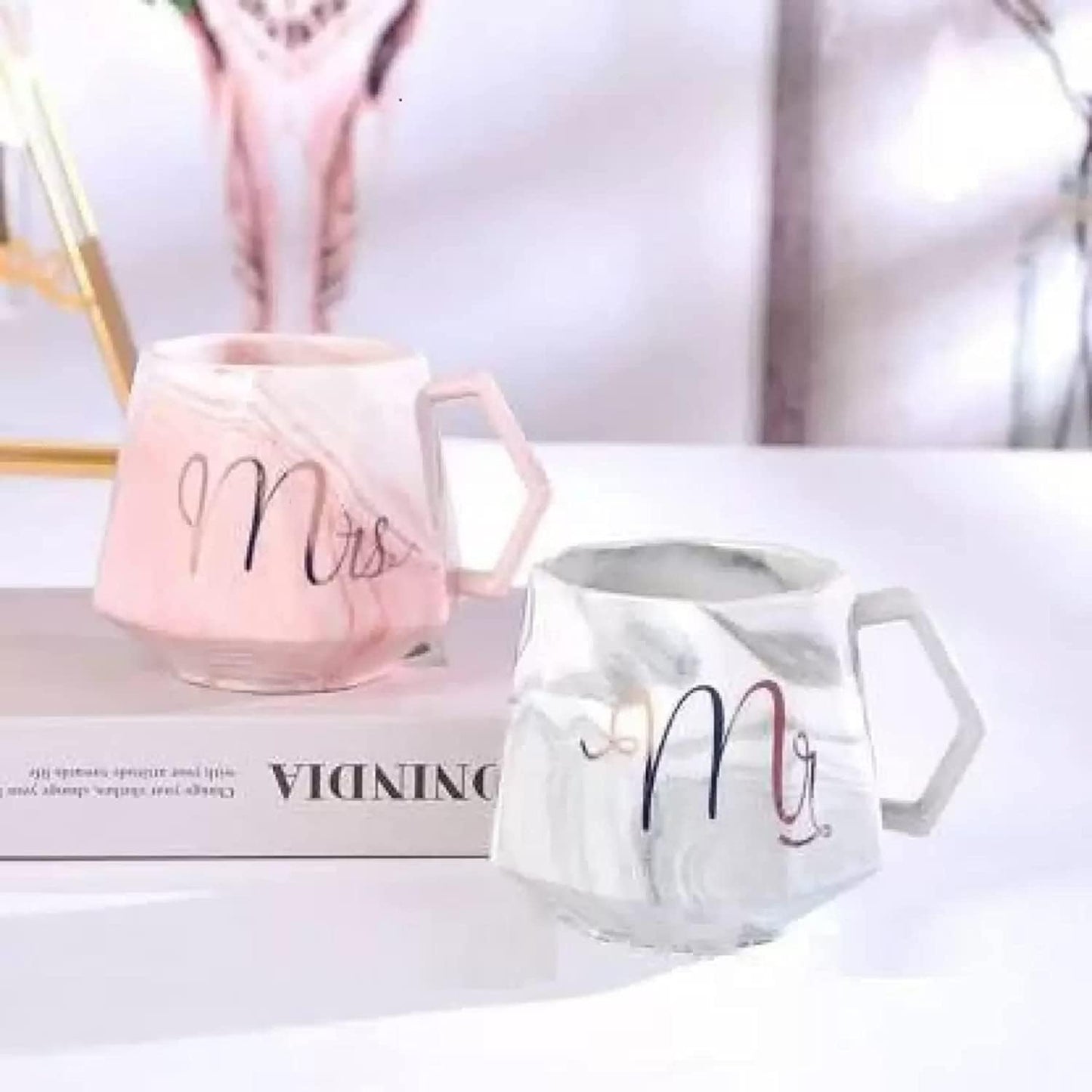 engagement gift coffee mug set