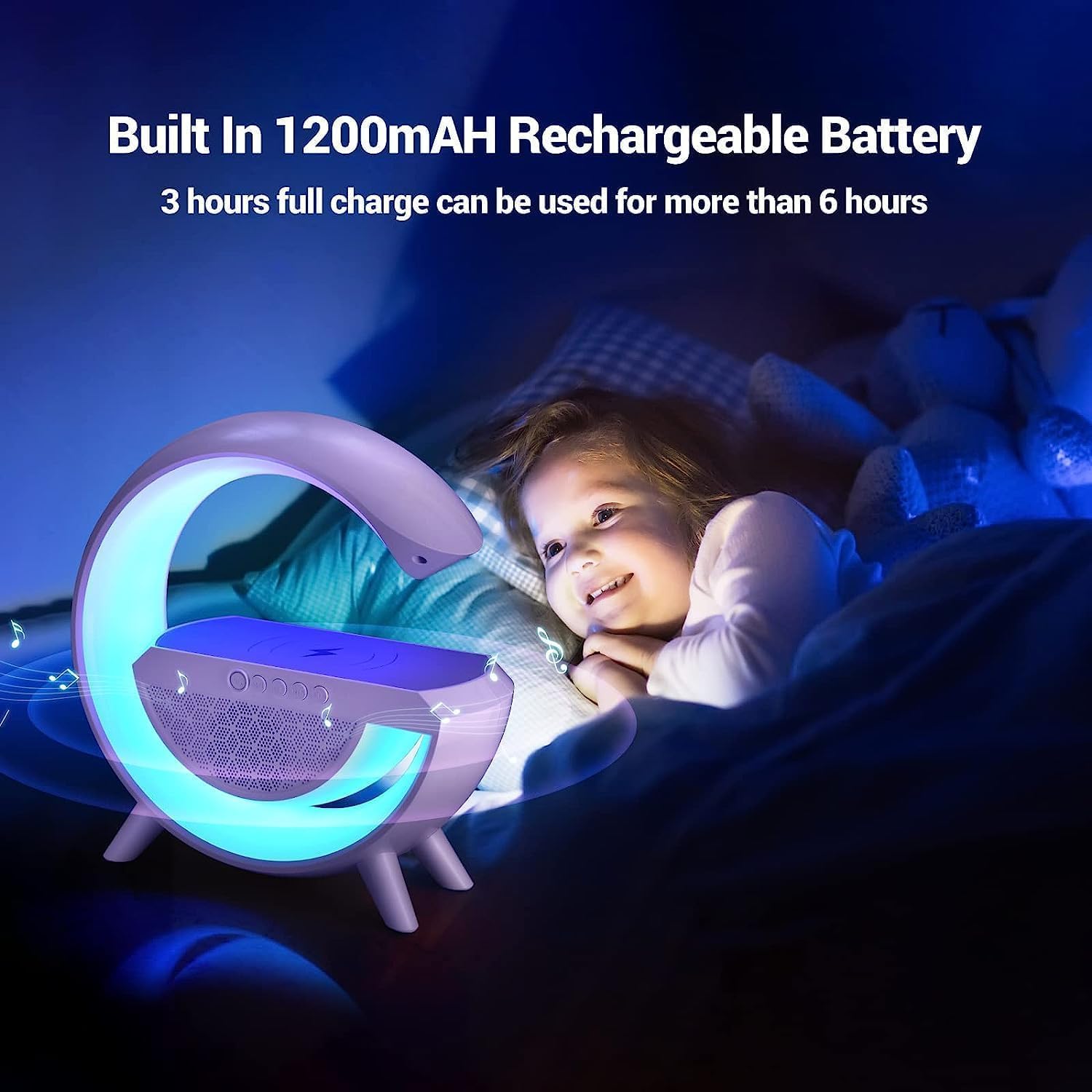 g lamp wireless charger rgb light