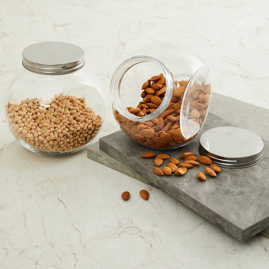 glass storage jar set 250ml chalbhai