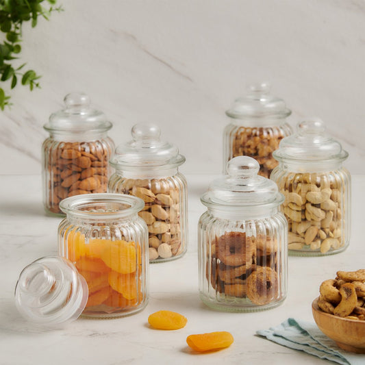 glass storage jar set 250ml chalbhai