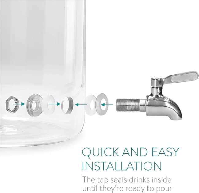 glass water dispenser with tap