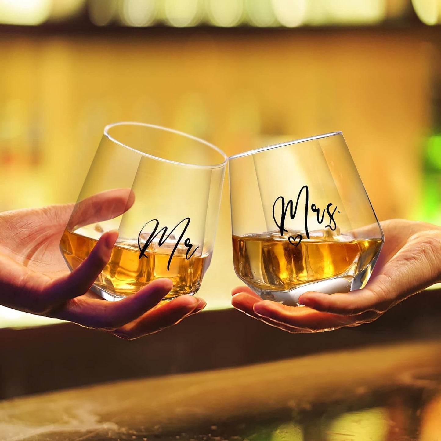 his and hers couple drinkware set