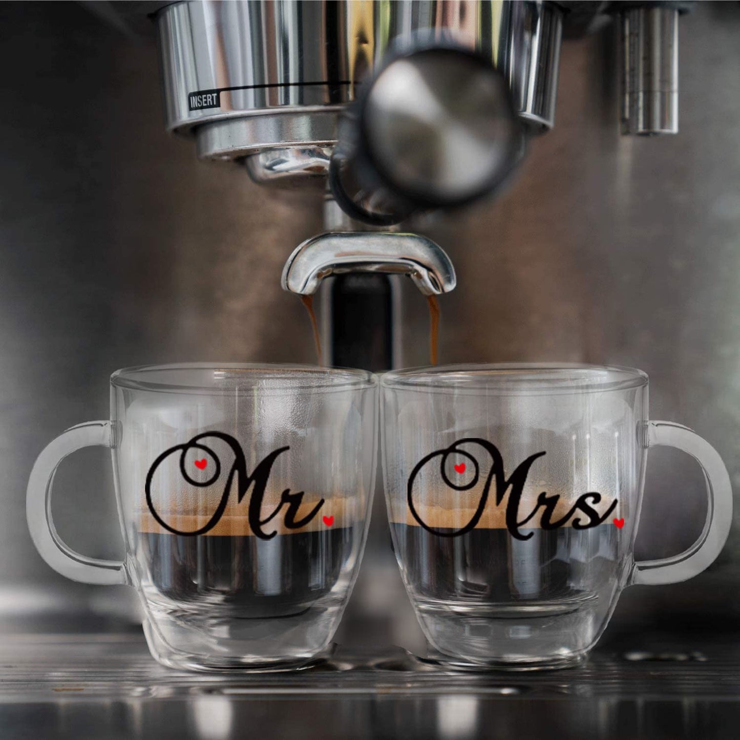 insulated glass mugs wedding gift