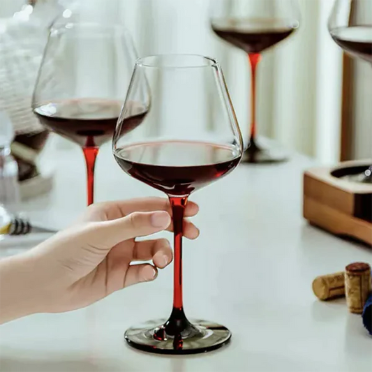 large wine glass set